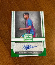 Matheus Fernandes 2022 Leaf Ultimate Green Auto BA-MF2 Red Bull Palmeiras /6