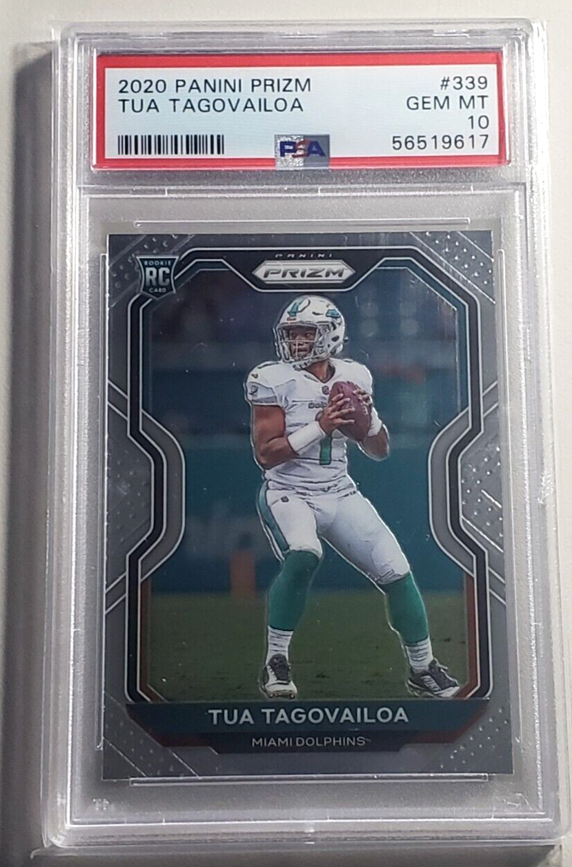 2020 Panini Prizm Tua Tagovailoa Rookie Card PSA 10