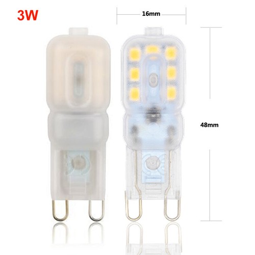 1X 10X G9 Regulable 3W 5W 7W PC Carcasa LED Maíz Bombilla 2835 SMD Lámparas de Luz Blanca - Imagen 14 de 16