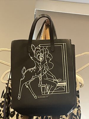 Givenchy bambi tote bag black used UK