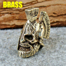 Brass Skull Lanyard Bead Knife Paracord Beads Zipper Pull Beads Bracelet Beads