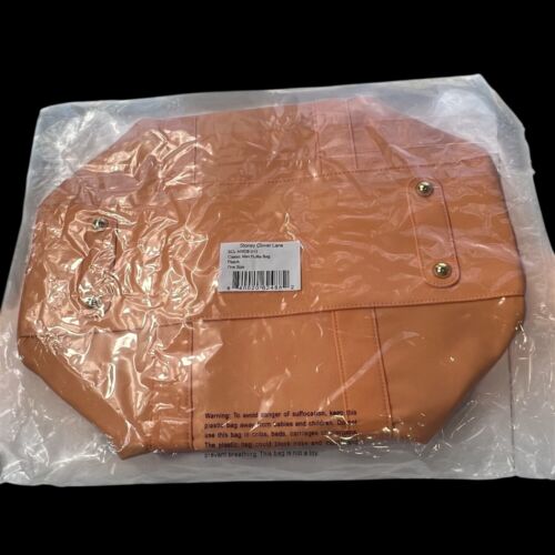 Stoney Clover Lane Classic Mini Duffle Bag Peach Gold Hardware - Picture 10 of 13