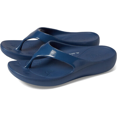 Alegria Womens Ode Recovery Thong Sandal - Navy Gloss NEW