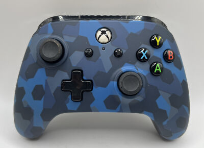 Power A Blue Camo Wired Xbox One Controller FREE SHIPPING
