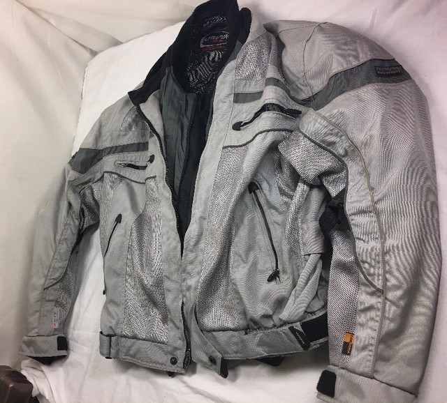 Motorcycle Jacket Size Large Olympia Cordura Reflective, Slide