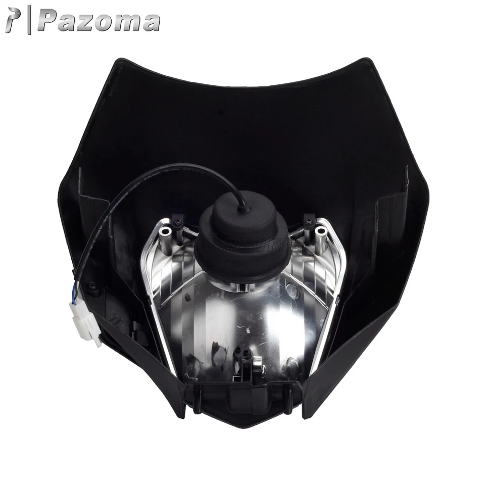 Carenado de faros LED para moto de cross EXC EXC-F SMC XC-W FC FE FX -- negro Foto 4 de 4