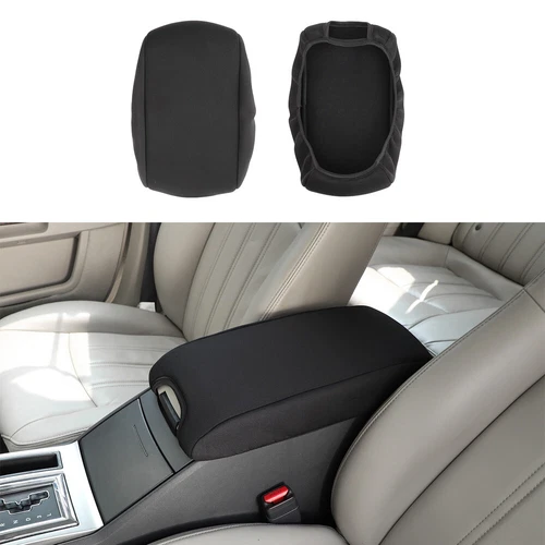 Black Center Console Armrest Lid Pad Cover for Charger Chrysler 300C 2004-2010 - Picture 1 of 10