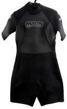 Mares Shorty Wetsuit Spring Suit Women's Size Large Back Zipper 2.0 mm EUC