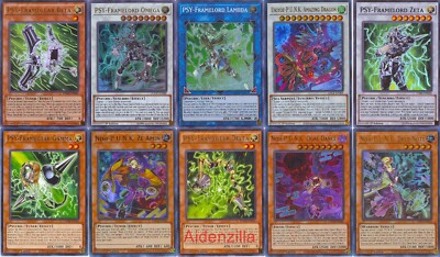 Yugioh Psy-Frame P.U.N.K. Deck - Beta Gamma Lambda Ogre Dance Deer Note Omega