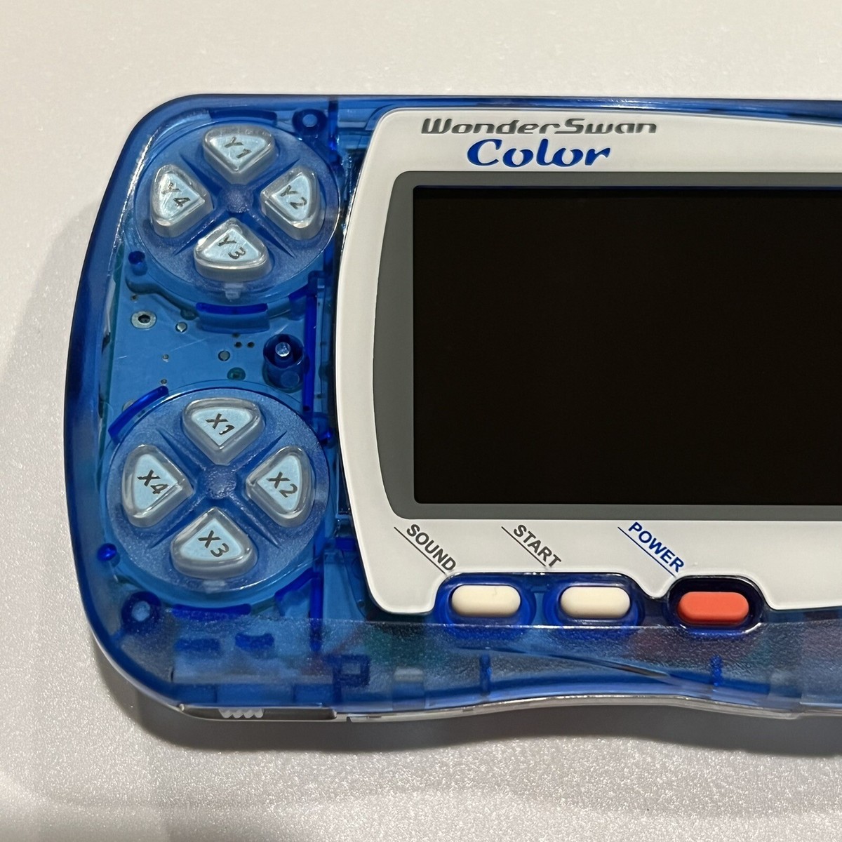 Crystal Blue Bandai WonderSwan Color WSC w/ Backlit IPS