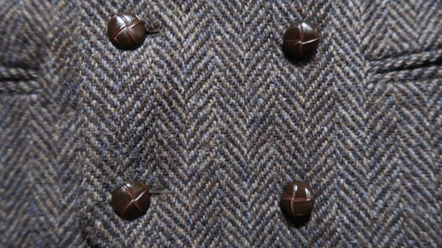 Topman Harris Tweed Double Breasted Vest - Picture 8 of 13