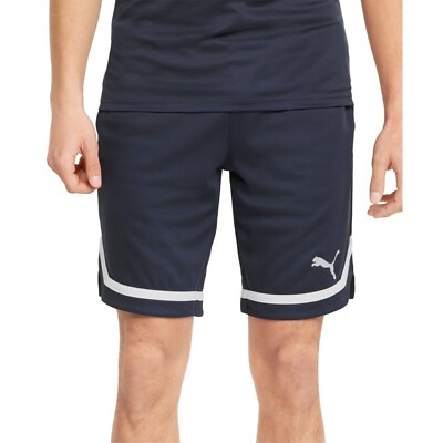 Puma Men's Rtg Regular-Fit Moisture-Wicking Mesh 10'' Basketball Shorts Blue S