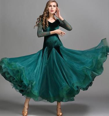 Modern Waltz Tango Smooth Latin Ballroom Competition Dance Dress Ball Gown Dress