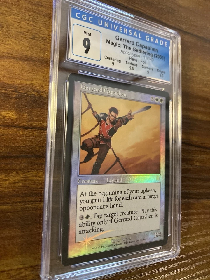 MTG✨GERRARD CAPASHEN FOIL✨Apocalypse CGC Quad 9’s++ MINT RARE Creature BROM Art - Image 3 of 4