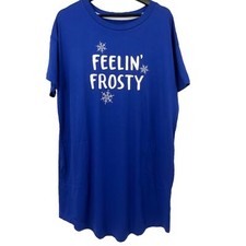 Holiday sleepshirt S/M women's pajamas Feelin' Frosty nightgown Winter