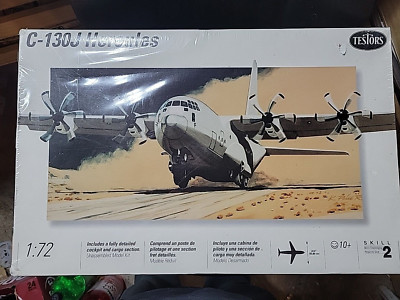 Testors Italeri Lockheed C-130J Hercules 1/72 Scale Kit  Sealed.