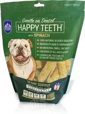 Happy Teeth Daily Dental Spinach Dog Treats by Himalayan Pet-30 Day Supply