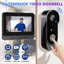 2.4G Wireless Smart Visual Intercom Video Doorbell Camera Monitor 4.3" for Home