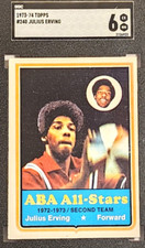 1973-74 TOPPS #240 JULIUS ERVING SGC 6 EX NM HOF