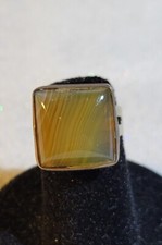 Agate ring adjustable size