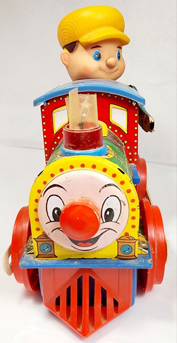Vintage Illco Toy Caseys Loco Bump N Go Battery Operated