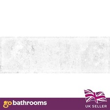 Jaelyn White Mottled  Rectangle Brick Gloss Porcelain Wall Tile | 100x300mm