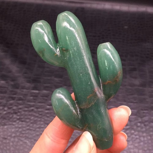 Natural Green Aventurine Quartz Carved Cryst Cactus Healing Decoration Reiki 1Pc - Picture 14 of 23