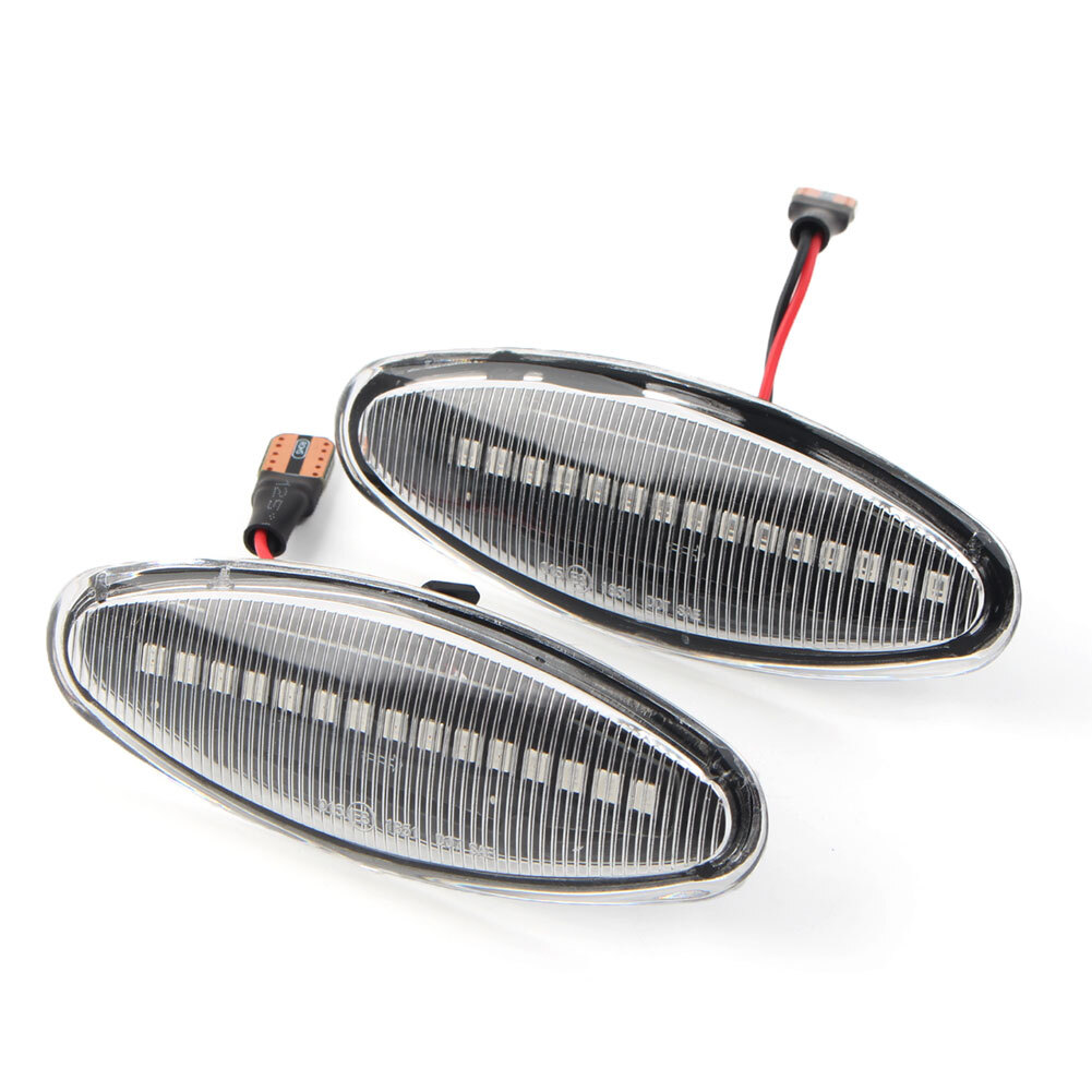 1 Pair Turn Signal Side Marker Lights For Jaguar SType Fit XK8/XKR For