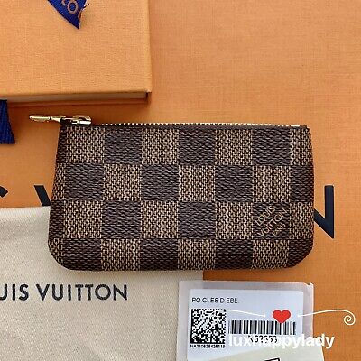 Louis Vuitton Ultra Rare Limited Damier Ebene Key Pouch Pochette Cles  Leather ref.293878 - Joli Closet