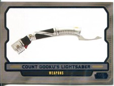 Star Wars Galactic Files 2 Blue Parallel Base Card #608 Count Dooku's Lightsaber
