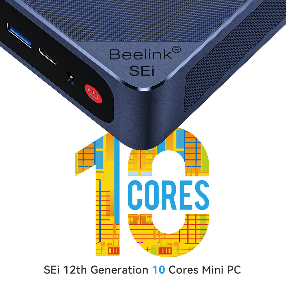 Beelink SEi 12 Intel 12th i5 1235U Mini PC DDR4 16G/32G 500G SSD