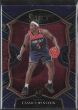 2020-21 Panini Select #96 Cassius Winston Blue RC Washington Wizards