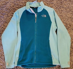 north face turquoise fleece
