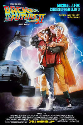 BACK TO THE FUTURE 2 II TWO 1989 MOVIE ORIGINAL CLASSIC ART PRINT