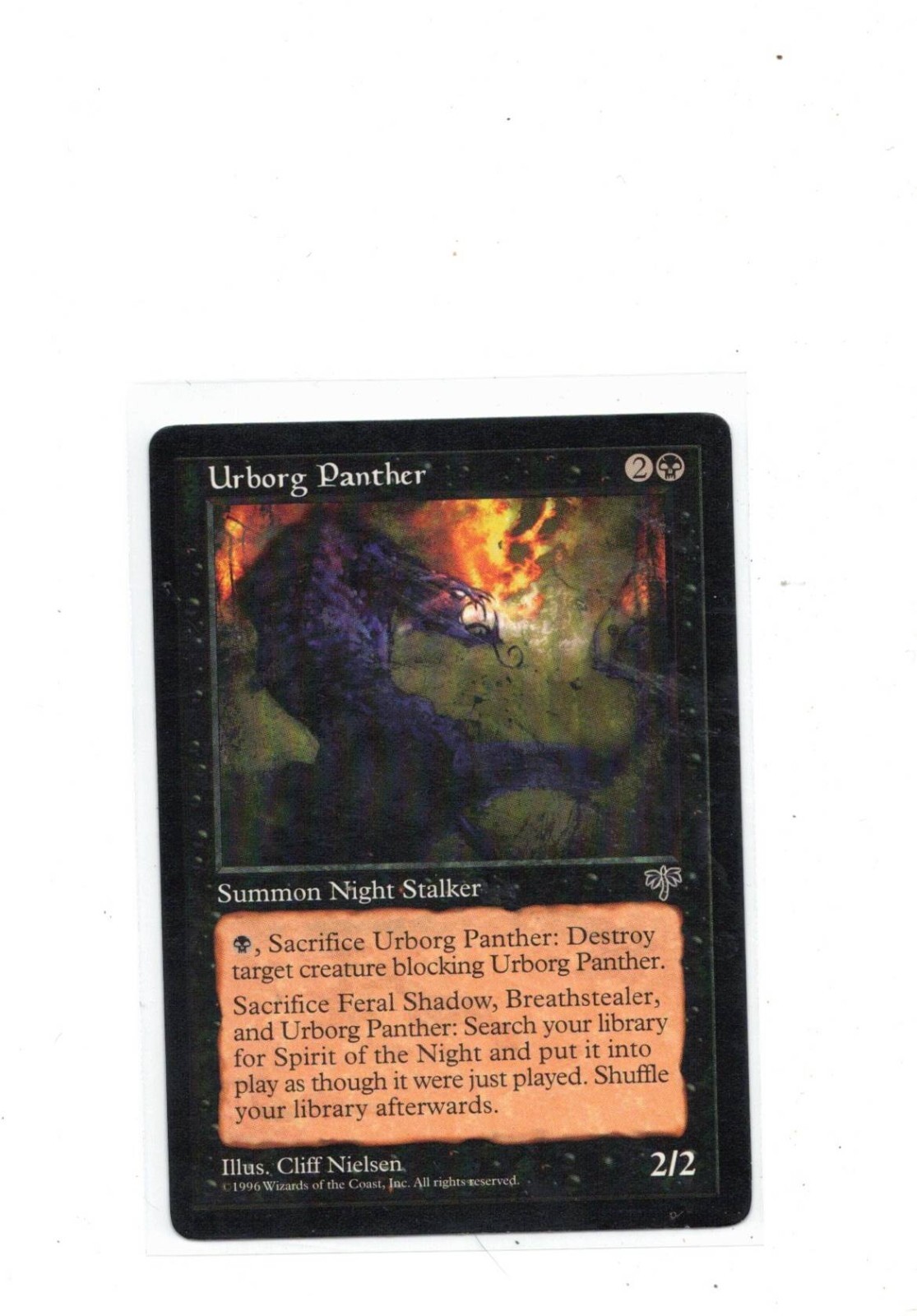 Urborg Panther 1996 Magic The Gathering Mirage Card #150