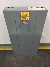 SQUARE D 225 AMP 208/120 VOLT 3 PHASE 42 CIRCUIT MAIN LUG INDOOR PANEL..P-939