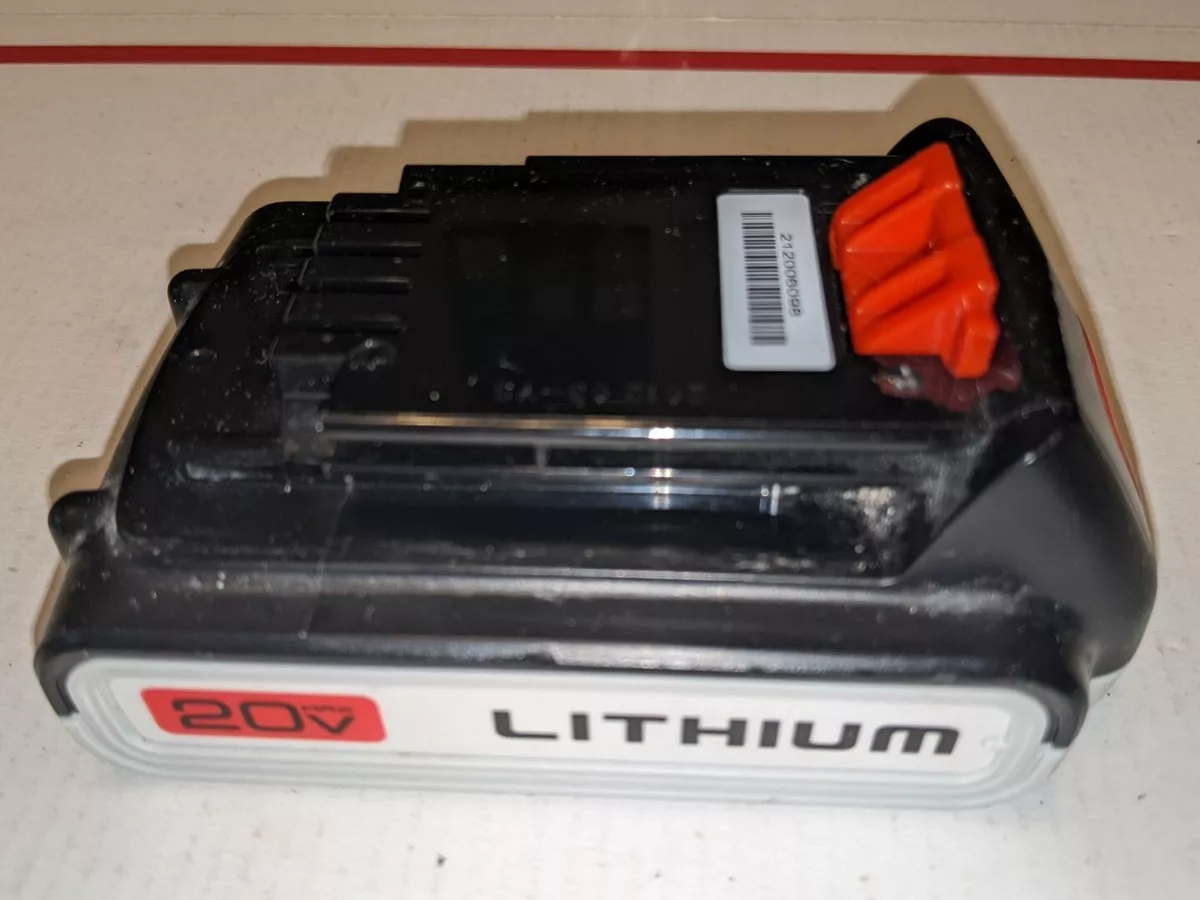 20 Volt Lithium Black Decker Battery