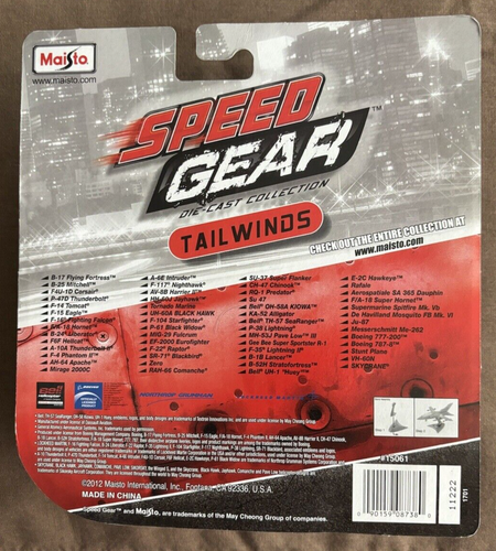 Maisto Tailwinds P-61 Black Widow WWII US Fighter Druckguss Speed Gear 2012 OOP - Bild 5 von 5