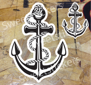 ANCHOR HEART Vinyl Decal Sticker Car Boat Window Wall Bumper Sailing Nautical