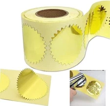 300 Pack 2 Inch Round Gold Foil Seal Stickers for Certificates Sealing Labels