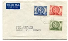 Australia 1946 Mitchell’s Exploration set plain first day Air Mail cover to UK