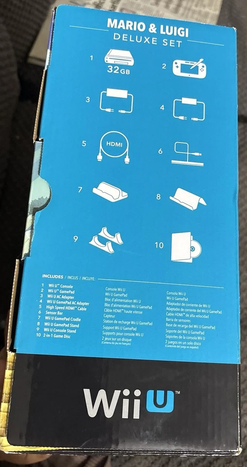 Wii U Mario And Luigi Deluxe Set Super Mario Bros Never Opened - Image 4 of 4