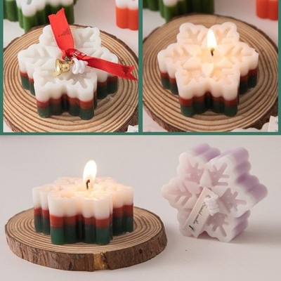 Christmas Souvenirs Snowflakes Aromatherapy Candles Winter Creative Decorati-ym