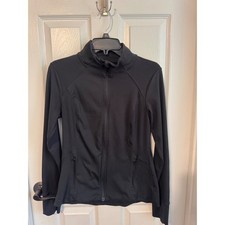 All In Motion Black Full Zip Athletic Jacket Size Medium