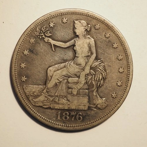 1876 *P* SILVER TRADE DOLLAR **NICE   ** - FREE SHIPPING! C1584