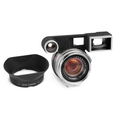 Leitz Leica M Summilux Steel Rim 11870 early 1960 Lens Ollux  hood