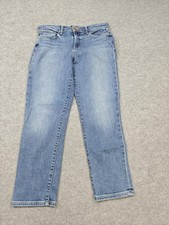 Joe's The Lara Mid Rise Cigarette Jeans Womens 28 Blue Med Wash Stretch Denim