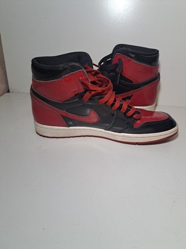 Größe 8 Nike Air Jordan 1 Retro OG High Patent Bred 555088-063  - Bild 7 von 16