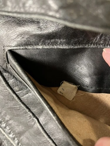 Mid 1940s Windward Horsehide D Pocket Motorcycle/Aviator Jacket - Picture 21 of 24