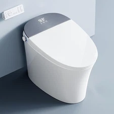 Smart Bidet Toilet with Auto Open/Close Lid,Auto Flush,Elongated Heated Seat